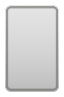 Зеркало с подсветкой Misty 3 Неон 50см с сенсором на корпусе белый